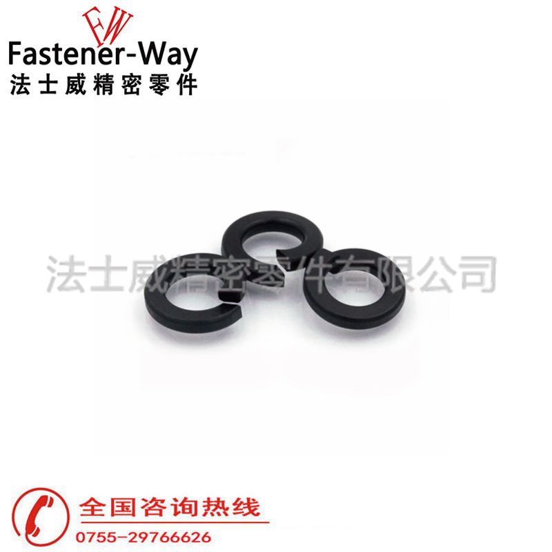 碳鋼鍍鋅發黑DIN127彈墊 開口彈簧墊圈3